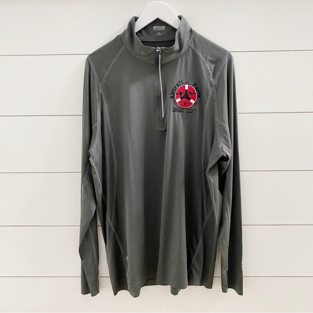 OGIO Endurance Gray Quarter Zip Performance Jacket Size XL